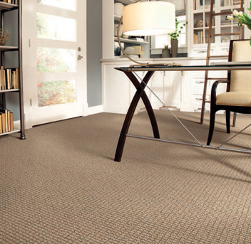 Office scene with tan Infinity nylon carpet